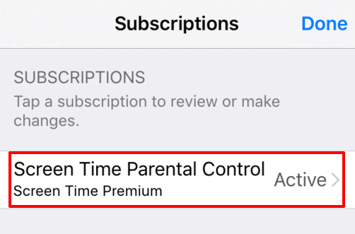 subscriptions page iTunes