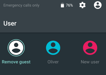 remove guest button