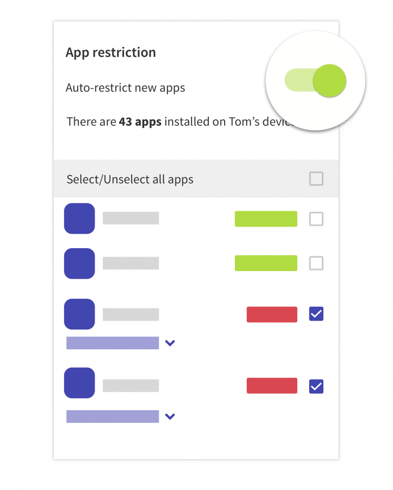 2. Block apps from being used Screen Time