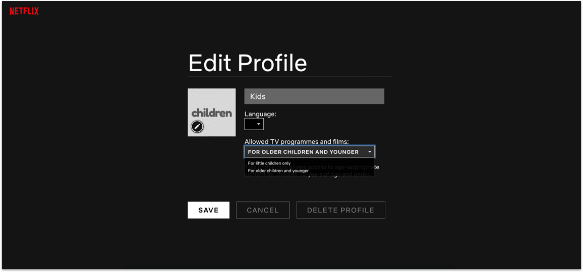 Netflix Parental Controls Screen Time