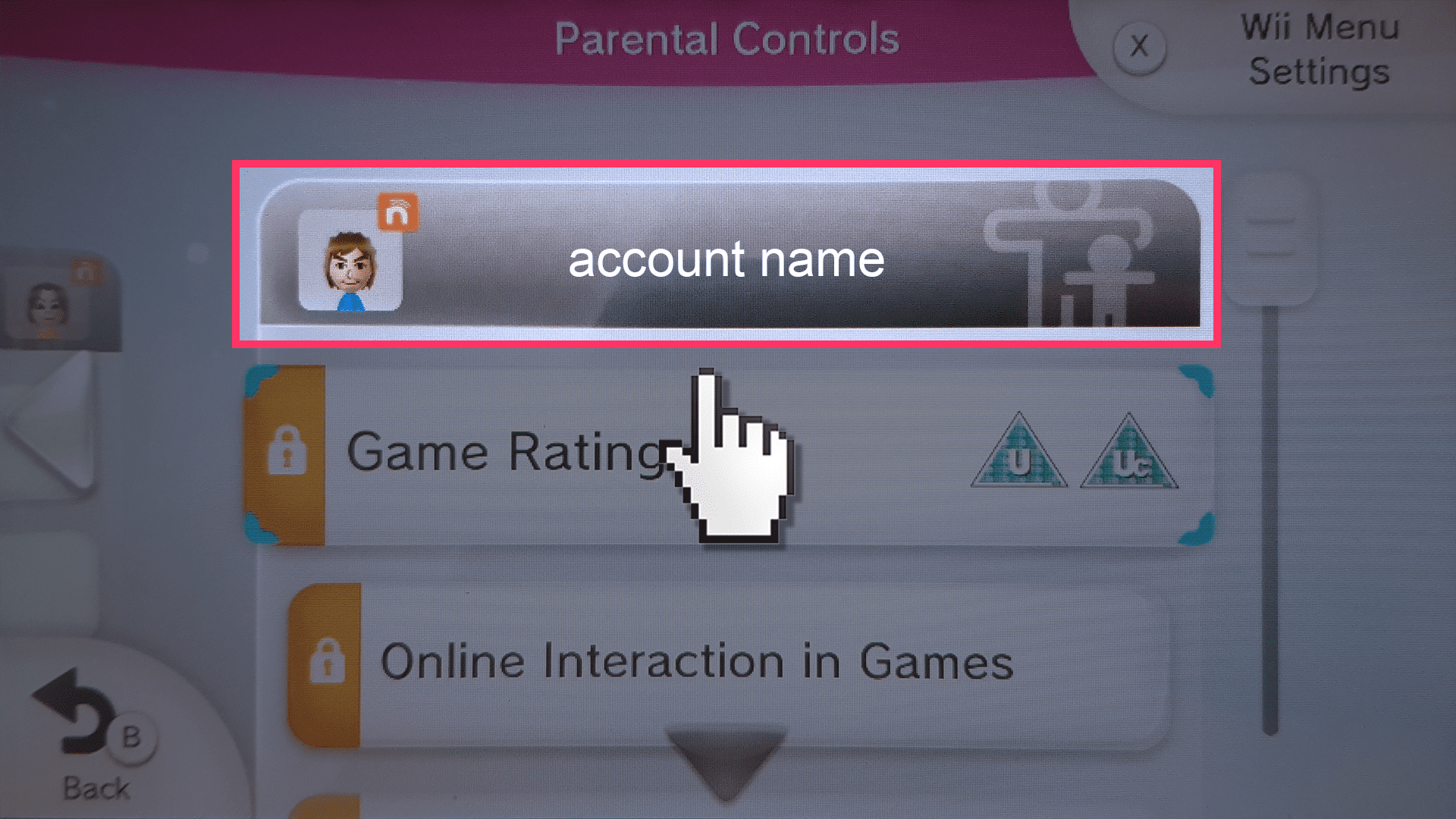 WiiU Parental Controls