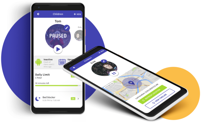 Parental control app for Android and iOS - Screen Time